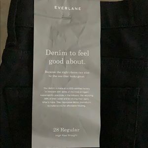 Everlane black jeans size 28 NWT